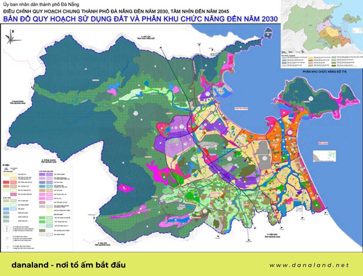 Bản đồ quy hoạch bất động sản Đà Nẵng đến năm 2030